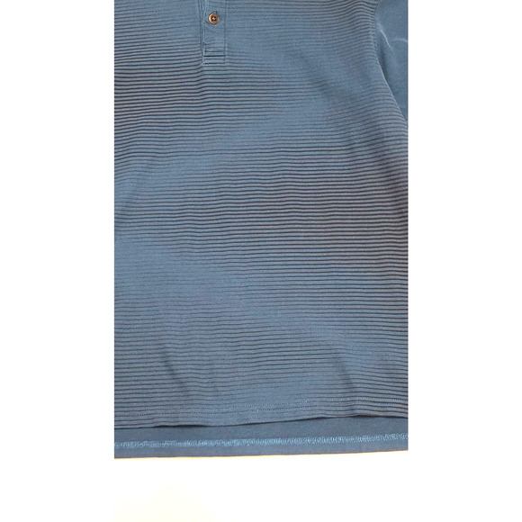 Fratini men's blue stripped polo size large - Picture 2 of 7